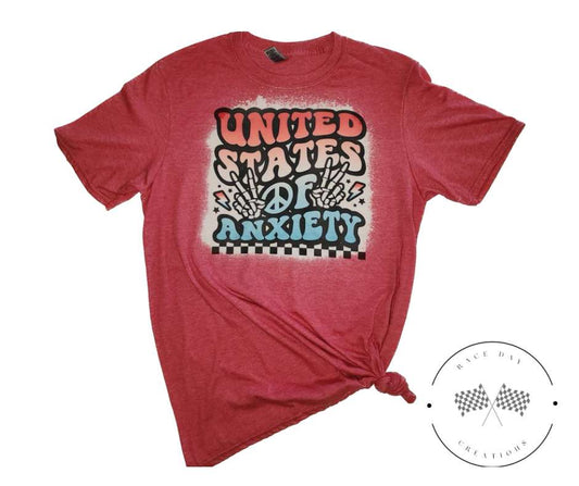 "United States of Aniexty" Short Sleeve T-Shirt