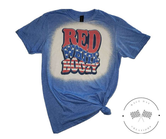 "Red, White, Boozy" Short Sleeve T-Shirt